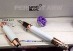 Perfect Replica Wholesale Montblanc JFK Special Edition Fountain White&Rose Gold